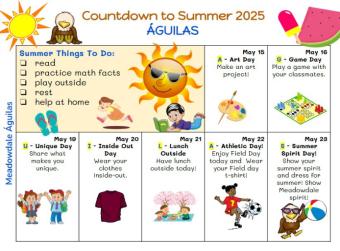 Countdown to Summer 2025 / Cuenta Regresiva Para El Verano